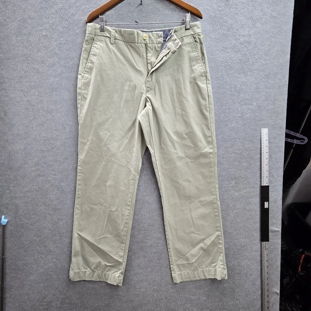 Banana Republic Men Pants 34X30 Beige‎ Chino Twill Dawson Button 28.5